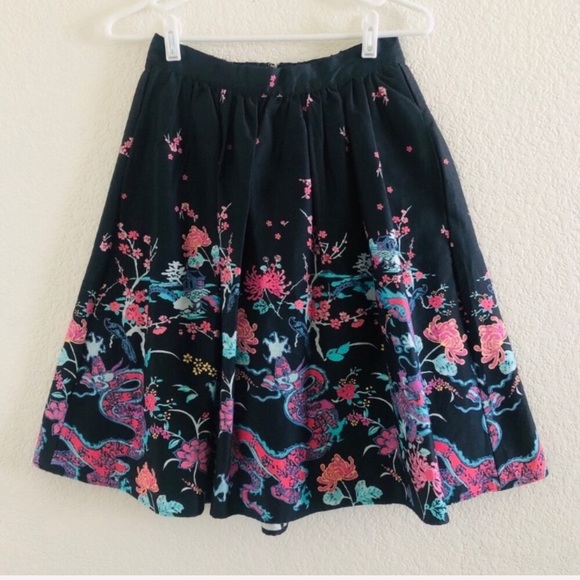 Modcloth Dresses & Skirts - ModCloth Dragon Cherry Blossom A-Line Skirt